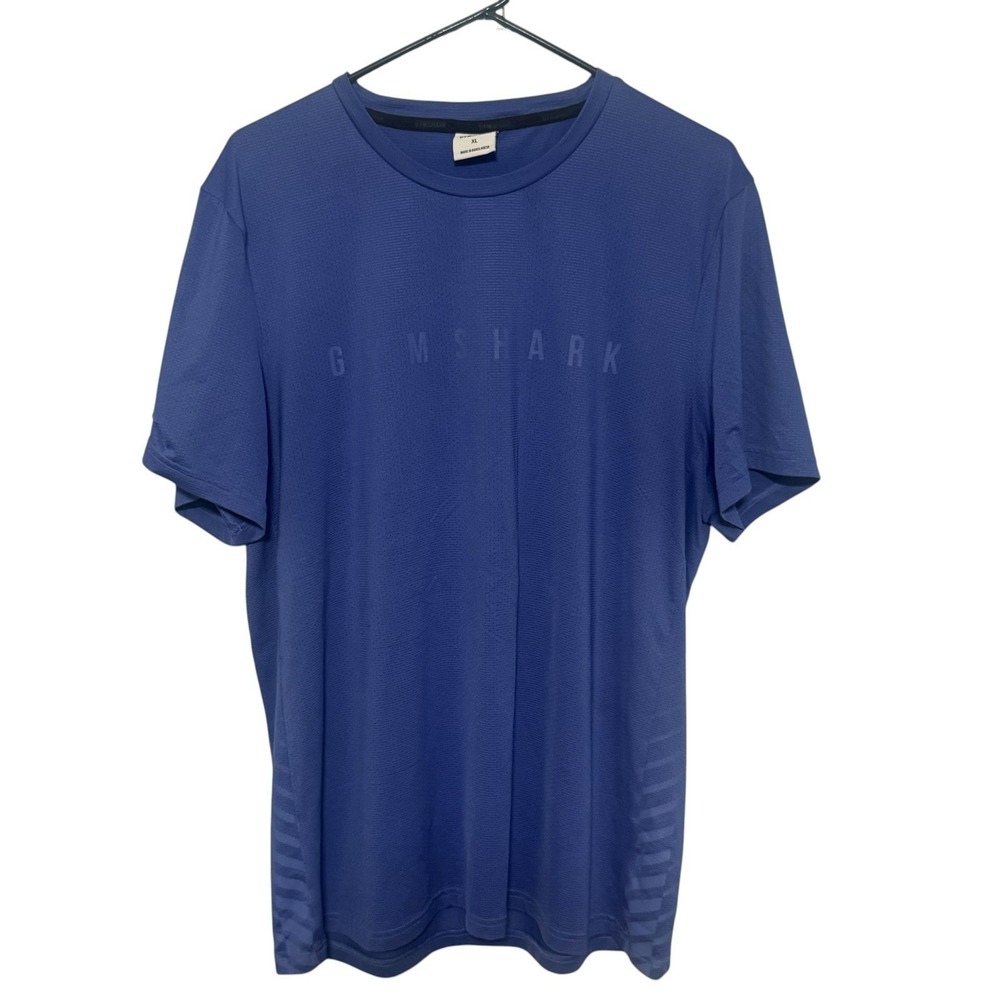 Gymshark Apex T-Shirt Mens XL Blue Short Sleeve Mesh Athletic Training A1A9X